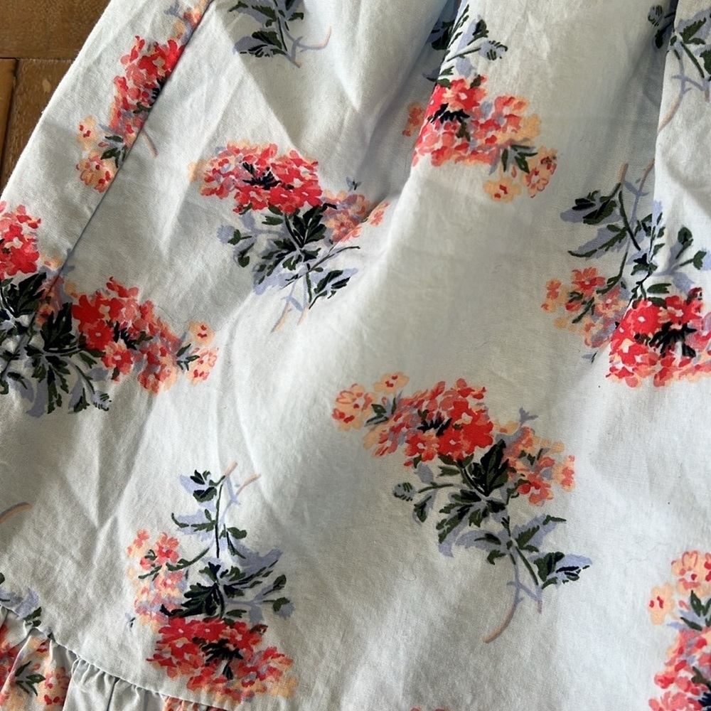 Janie and jack blue floral bouquet ruffled dress - Picture 2 of 7